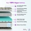 Memolatex Cool Gel Memory Foam Latex Foam Mattress