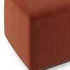 Tetra Square Solid Wood Coffee Table With Seats In Danish Walnut Finish In Multicolour Fabric