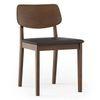Lawson Solid Wood Dining Chair Set Of 2 In Walnut Finish