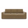 Apollo Sofa Set (Colour : Fawn Velvet, Cushion : Hard, Back Type : Regular, Seater : 3+2+1)