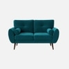 Faro Velvet 2 Seater Sofa in T Blue Colour