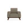 Granada Premium 1 Seater Fabric Sofa in Mist Brown Colour
