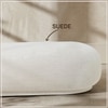 Eliteelegance Wood Ottoman With Upholstery Non Storage Sofa In White Colour
