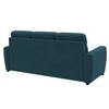 Alvaro Velvet 3 Seater Sofa T Blue Color