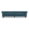 Winchester Luxe 4 Seater Fabric Sofa in Colonial Blue Colour
