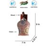 Devansh Solid Wood Electric Wall Light in Brown Colour with Multi Shade Count of 1 Light