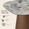 Aeris Metal Side Table in Saturn Spanish Ceramic Finish