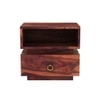 Kaka Solid Wood Bedside Table in Teak Finish