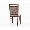 Alaine Dining Chair In Teak Finish With Calico Floral Colour