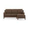 Abbey Sectional Sofa (Colour : Mocha, Cushion : Hard, Seater : Right Aligned 2 Seater + Right Aligned Chaise)