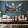 The Castle Decor Birds Wall Painting Wooden Framed 27x48 Inch (Style 4)