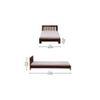 Orian Solid Wooed Bed In Honey Oak Finish
