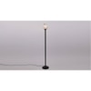 Brody Black Glass Shade Floor Lamp