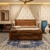 Chesterfield Solid Wood Bed in Natural