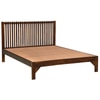 Solacewood King Size Bed Without Storage in Provencial Teak Finish
