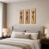 The Castle Decor Tribal Dancer Wall Art Set of 3 36x39 Inch