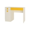 Kristina Kids Study Desk with Shuttered Cabinet and 2 Drawers in Light Wood Mango Yellow Colour