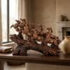 Seven Horse Royal Gallop Horse Sculpture in Dark Brown Colour