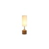 Ayla Wood Table lamp with off-white cotton Shade