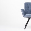 Cotton Fabric Dining Chair in Blue Colour