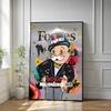 The Castle Decor Billionaire Cartoon Pop Art Wall Art Framed Painting 20x30 Inch