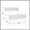 Heritage Cane Upholstered King Size Bed in Linen With Oak wood Frame