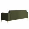 Veniza Velvet 3 Seater Sofa In Olive Green Colour