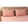 Adalynn Pink Abstract 180 TC Fabric Double Size Bedsheet With count of 2 Pillow Covers