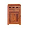 Vrinda Shesham Solid Wood 1 Door & 1 Drawer Bedside In Honeyoak Finish