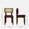 Zandor Solid Wood Dining Chair in Tobacco Finish