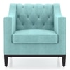 Othello Lounge Chair in Icy Turquoise Colour