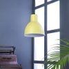 Opi Minimal Pastel Yellow Metal Single Hanging Light