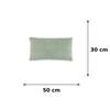 Cairo Pistachio Green Cotton Knitted Decorative Cushion Cover 12 x 20 Inches