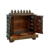 D'Dass Dark Polish Sheesham and Mdf  Wall Hanging Wooden Temple For Pooja