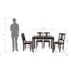 Artemis Solid Wood 4 Seater Dining Set