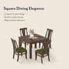 Brighton Square 4 Seater Dining Table With Fabio Dining Chair Set