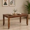 Donna Solid Wood 6 Seater Dining Table in Honey Finish