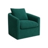 Oxford Boucle Fabric Lounge Chair in Green Colour