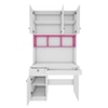 Swotty Study Table With Storage Frosty White And Pink