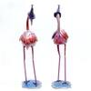 Desert Art Metal Handpainted Pink Duck Showpiece Set of 2