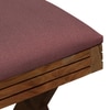 Calvefield Solid Wood Ottoman in Pink Fabric