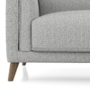 Diana 2 Seater Fabric Sofa In Grey Colour