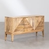 Denera Solid wood Mango Sideboard with 4 Door in Natural Finish