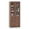 Oswald Glass cabinet in Classic walnut Finish