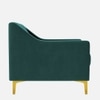 Fame Velvet 1 Seater Sofa in T Blue Colour