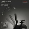 Kepler Brooks Eterna Mid Back Premium Office Chair in Black Colour