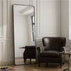 The Artment Vista Black Arch Frame Unbreakable Floor Mirror For Home (160 X 50 CM)
