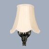 Devansh Gold Antique Wall Mounted Lamp With Off-White Cotton Shade