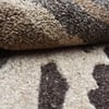 Abstract Handmade Natural Wool Wall Art Brown Black 3 Panel Set 5 x 3 Feet