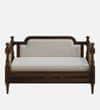 Rattan Solid Wood 2 Seater Sofa in Provincial Teak Finish